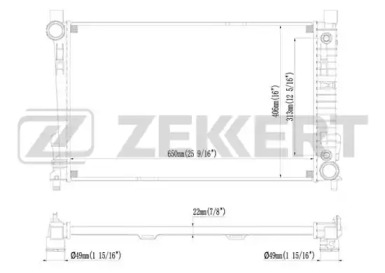 ZEKKERT mk1361 -  Радиатор, охлаждение двигателя