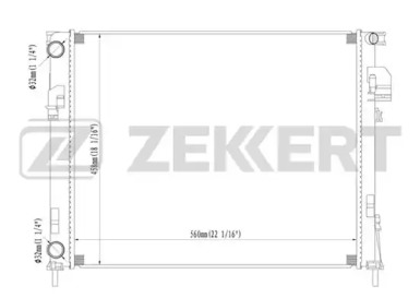 ZEKKERT mk1364 -  Радиатор, охлаждение двигателя