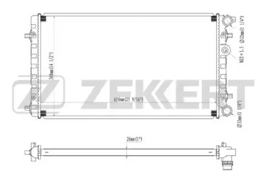 ZEKKERT mk1377 -  Радиатор, охлаждение двигателя