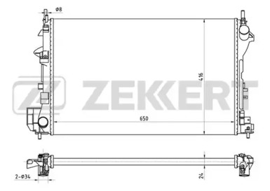ZEKKERT mk1385 -  Радиатор, охлаждение двигателя