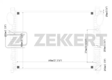 ZEKKERT mk1389 -  Радиатор, охлаждение двигателя