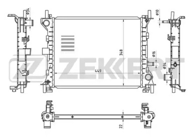 ZEKKERT mk1390 -  Радиатор, охлаждение двигателя