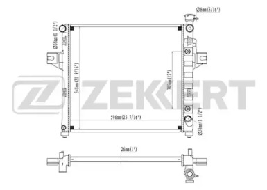 ZEKKERT mk1395 -  Радиатор, охлаждение двигателя