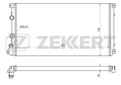 ZEKKERT mk1396 -  Радиатор, охлаждение двигателя