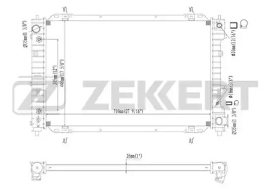 ZEKKERT mk1416 -  Радиатор, охлаждение двигателя