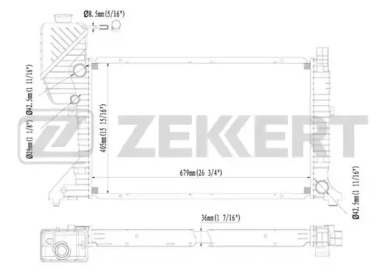 ZEKKERT mk1417 -  Радиатор, охлаждение двигателя