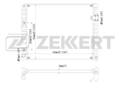 ZEKKERT mk1419 -  Радиатор, охлаждение двигателя