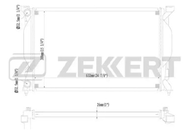 ZEKKERT mk1430 -  Радиатор, охлаждение двигателя