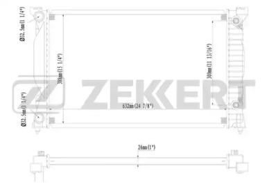 ZEKKERT mk1431 -  Радиатор, охлаждение двигателя
