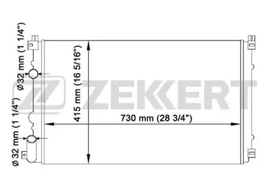 ZEKKERT mk1442 -  Радиатор, охлаждение двигателя