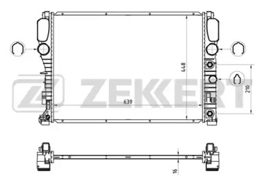 ZEKKERT mk1443 -  Радиатор, охлаждение двигателя
