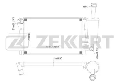 ZEKKERT mk1457 -  Радиатор, охлаждение двигателя