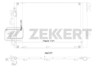 ZEKKERT mk3016 -  Конденсатор, кондиционер