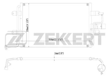 ZEKKERT mk3018 -  Конденсатор, кондиционер