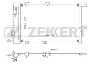 ZEKKERT mk3028 -  Конденсатор, кондиционер