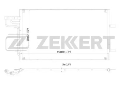 ZEKKERT mk3033 -  Конденсатор, кондиционер