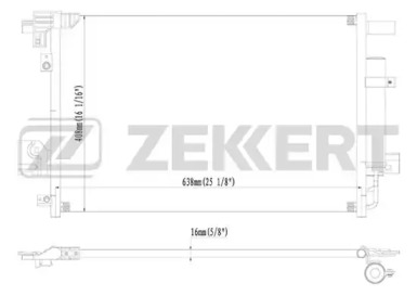 ZEKKERT mk3034 -  Конденсатор, кондиционер