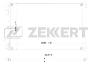 ZEKKERT mk3045 -  Конденсатор, кондиционер