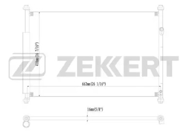 ZEKKERT mk3054 -  Конденсатор, кондиционер