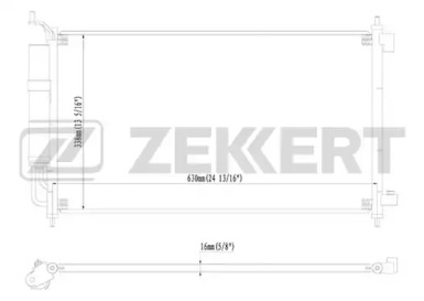 ZEKKERT mk3056 -  Конденсатор, кондиционер