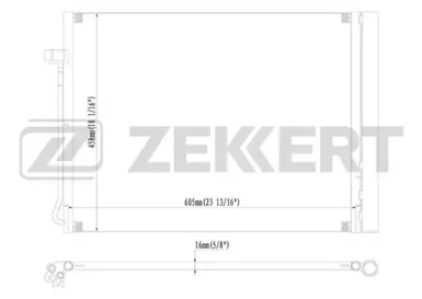 ZEKKERT mk3067 -  Конденсатор, кондиционер