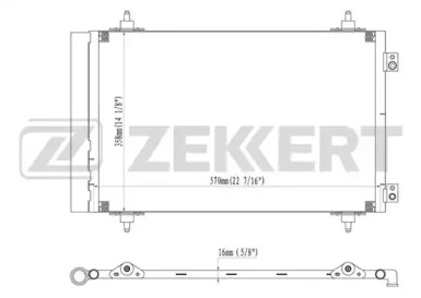 ZEKKERT mk3072 -  Конденсатор, кондиционер