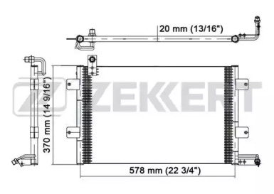 ZEKKERT mk3073 -  Конденсатор, кондиционер