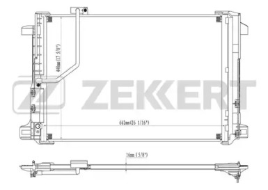 ZEKKERT mk3076 -  Конденсатор, кондиционер