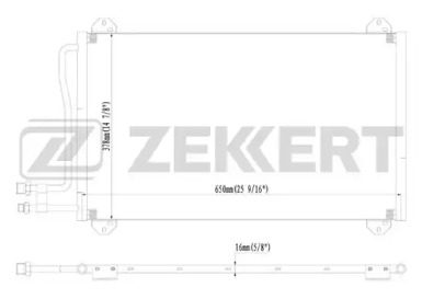 ZEKKERT mk3087 -  Конденсатор, кондиционер