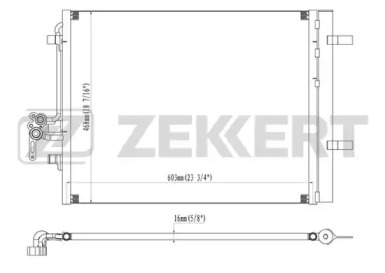 ZEKKERT mk3088 -  Конденсатор, кондиционер