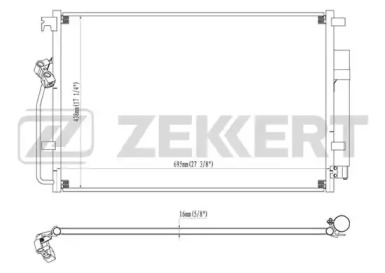 ZEKKERT mk3091 -  Конденсатор, кондиционер