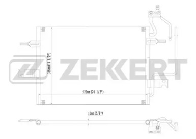 ZEKKERT mk3092 -  Конденсатор, кондиционер