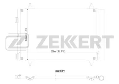 ZEKKERT mk3093 -  Конденсатор, кондиционер