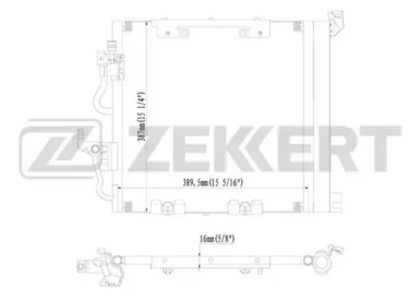 ZEKKERT mk3107 -  Конденсатор, кондиционер