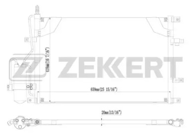 ZEKKERT mk3109 -  Конденсатор, кондиционер