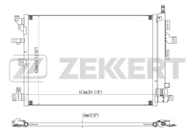 ZEKKERT mk3111 -  Конденсатор, кондиционер