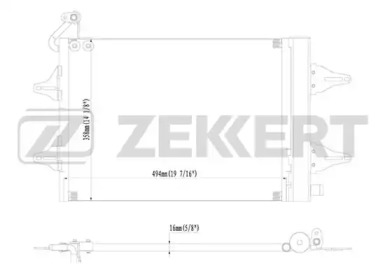 ZEKKERT mk3114 -  Конденсатор, кондиционер