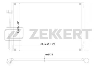 ZEKKERT mk3133 -  Конденсатор, кондиционер