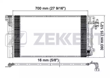 ZEKKERT mk3144 -  Конденсатор, кондиционер
