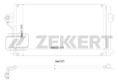 ZEKKERT mk3146 -  Конденсатор, кондиционер