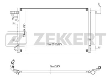 ZEKKERT mk3149 -  Конденсатор, кондиционер