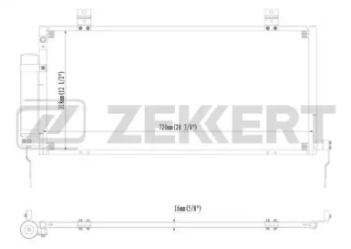 ZEKKERT mk3163 -  Конденсатор, кондиционер