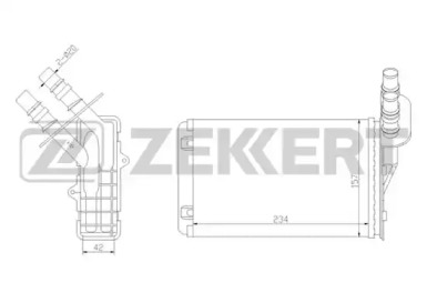 ZEKKERT mk5019 -  Теплообменник, отопление салона