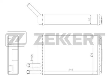 ZEKKERT mk5021 -  Теплообменник, отопление салона