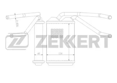 ZEKKERT mk5030 -  Теплообменник, отопление салона