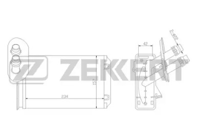 ZEKKERT mk5035 -  Теплообменник, отопление салона