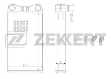 ZEKKERT mk5043 -  Теплообменник, отопление салона