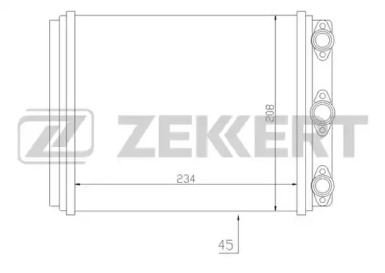 ZEKKERT mk5056 -  Теплообменник, отопление салона