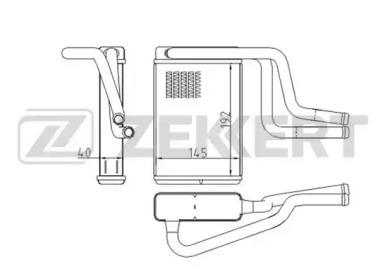 ZEKKERT mk5062 -  Теплообменник, отопление салона