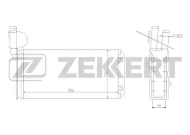 ZEKKERT mk5064 -  Теплообменник, отопление салона